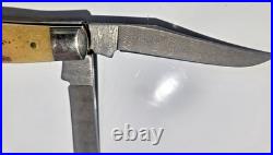 Case xx Vintage Bone Mini Trapper WithDamascus Blade. V6207 DAM