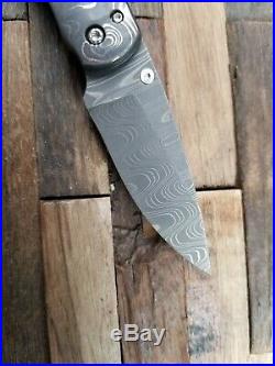 Castlegate Knives Mammoth Tooth Handled Damascus Folding Knife