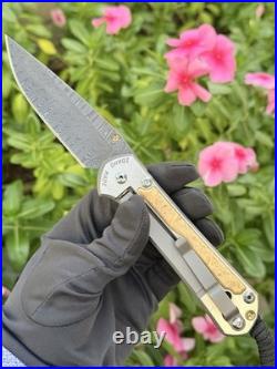 Chris Reeve Knives Large Sebenza 31 Left Hand Ladder Damascus RARE