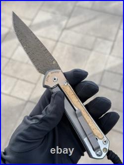 Chris Reeve Knives Large Sebenza 31 Left Hand Ladder Damascus RARE