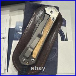 Chris Reeve Knives Large Sebenza 31 Left Hand Ladder Damascus RARE