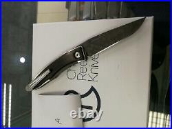 Chris Reeve Mna-1022 Mnandi Macassar Ebony Raindop Damascus Folding Knife. # A