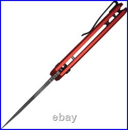 Civivi Anaaki Folding Knife 3 Damascus Steel Clip Point Blade Aluminum Handle