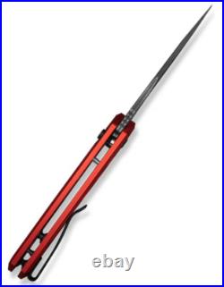 Civivi Anaaki Folding Knife 3 Damascus Steel Clip Point Blade Aluminum Handle