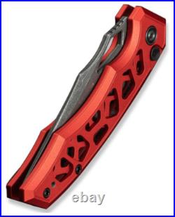 Civivi Anaaki Folding Knife 3 Damascus Steel Clip Point Blade Aluminum Handle