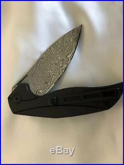 Civivi Anthropos Linerlock Folding Knife 3.25 Damascus Steel Blade G10 Handle