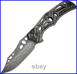 Civivi Biophase Folding Knife 3.5 Damascus Steel Blade Aluminum/Carbon F Handle