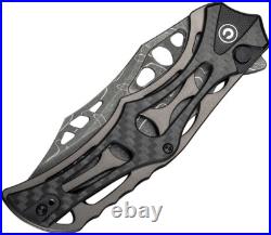 Civivi Biophase Folding Knife 3.5 Damascus Steel Blade Aluminum/Carbon F Handle