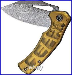 Civivi BullTusk Folding Pocket Knife 3.5 Damascus Blade Ultem Handle C23017DS1