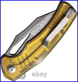 Civivi BullTusk Folding Pocket Knife 3.5 Damascus Blade Ultem Handle C23017DS1