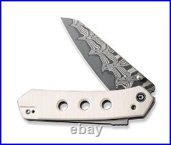 Civivi C22036-DS1 Vision FG 3.5 Superlock +Damascus Blade & White Folding Knife