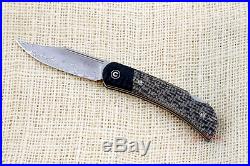 Civivi C914DS2 Rustic Gent Damascus plain blade lock back Folding Pocket Knife