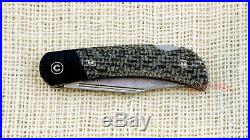 Civivi C914DS2 Rustic Gent Damascus plain blade lock back Folding Pocket Knife