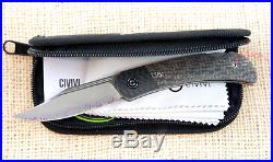 Civivi C914DS2 Rustic Gent Damascus plain blade lock back Folding Pocket Knife