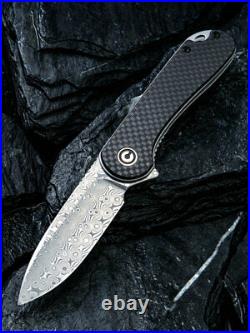 Civivi Elementum 2.96 Damascus Carbon Fiber Folding Knife C907DS EXPRESS POST