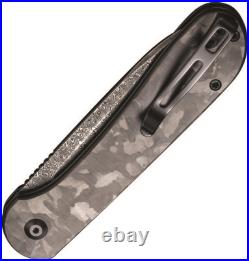 Civivi Elementum Carbon Fiber Folding Damascus Pocket Knife 2103DS3