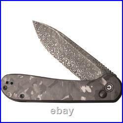 Civivi Elementum Carbon Fiber Folding Damascus Pocket Knife 2103DS3