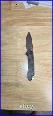 Civivi Elementum Carbon Fiber Folding Damascus Pocket Knife C2103DS-3