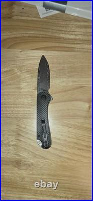 Civivi Elementum Carbon Fiber Folding Damascus Pocket Knife C2103DS-3