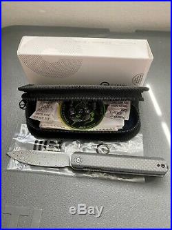 Civivi Exarch Linerlock Carbon Fiber/G10 Folding Damascus Pocket Knife 2003DS1