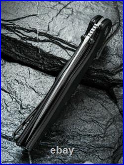 Civivi Governor Linerlock Black G10 Folding Damascus Steel Pocket Knife 911DS