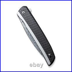 Civivi Knife Savant C20063B-DS1 Frame Lock Damascus Carbon Fiber Pocket Knives