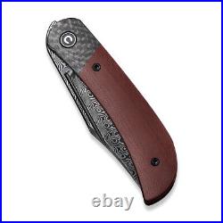 Civivi Knives Appalachian Drifter 2 C19010C-DS4 Damascus Steel Burgundy G10