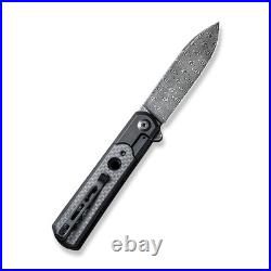 Civivi Knives Banneret C20040D-DS1 Frame Lock Damascus Carbon Fiber Pocket Knife