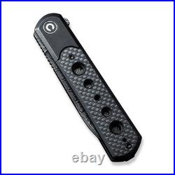 Civivi Knives Banneret C20040D-DS1 Frame Lock Damascus Carbon Fiber Pocket Knife