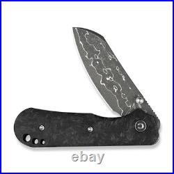 Civivi Knives Crabby Liner Lock C24055-DS1 Carbon Fiber Damascus Steel Knife Civivi Knives Crabby Liner Lock C24055-DS1 Carbon Fiber Damascus Steel Knife
