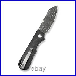 Civivi Knives Crabby Liner Lock C24055-DS1 Carbon Fiber Damascus Steel Knife