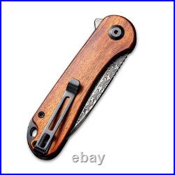 Civivi Knives Elementum Liner Lock C907DS-2 Damascus Steel Cuibourtia Wood