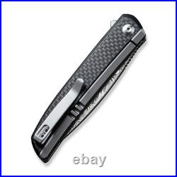 Civivi Knives Savant C20063B-DS1 Frame Lock Damascus Carbon Fiber Pocket Knife