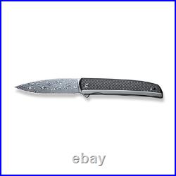 Civivi Knives Savant C20063B-DS1 Frame Lock Damascus Carbon Fiber Pocket Knife