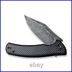 Civivi Knives Sinisys Frame Lock C20039-DS1 Damascus Carbon Fiber Pocket Knife