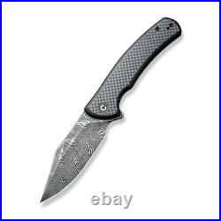 Civivi Knives Sinisys Frame Lock C20039-DS1 Damascus Carbon Fiber Pocket Knife