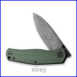 Civivi Knives Sokoke Liner Lock 22007-DS2 Green Micarta Damascus Pocket Knife