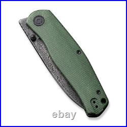 Civivi Knives Sokoke Liner Lock 22007-DS2 Green Micarta Damascus Pocket Knife