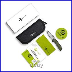 Civivi Knives Sokoke Liner Lock 22007-DS2 Green Micarta Damascus Pocket Knife