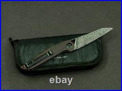 Civivi Mckenna Folding Knife 2.75 Damascus Steel Blade Copper Handle