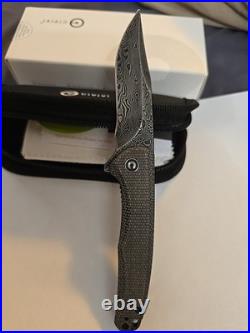 Civivi Mini Sandbar C20011-DS1 BLACK HAND RUBBED DAMASCUS BLADE DISCOUNTED NEW