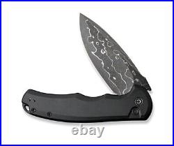 Civivi Praxis Folding Knife 3.75 Damascus Steel Blade Black C18026E-DS1