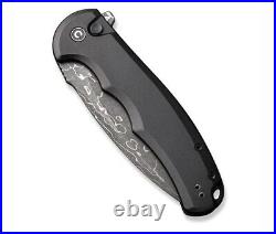 Civivi Praxis Folding Knife 3.75 Damascus Steel Blade Black C18026E-DS1