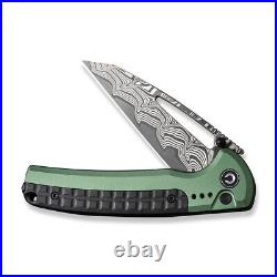 Civivi Sentinal Strike Folding Knife Green Alum Handle Damascus C22025B-DS1