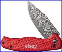 Civivi Stormhowl Red C23040B-DS1 Damascus Aluminum Folding Knife