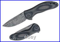 Civivi Synergy 3 Folding Knife 3.24 Damascus Steel Blade G10 Carbon Fiber Handle