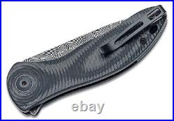 Civivi Synergy 3 Folding Knife 3.24 Damascus Steel Blade G10 Carbon Fiber Handle