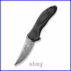Civivi Synergy3 Linerlock Folding Knife 3.24 Damascus Steel Blade G10/CF Handle