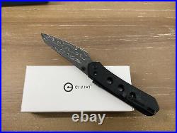 Civivi Vision FG Superlock 3.5 Damascus Black Micarta Folding Knife C22036DS2