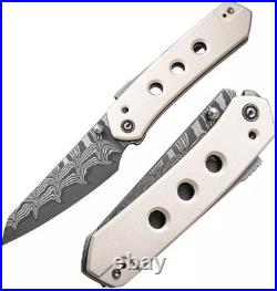 Civivi Vision FG Superlock Folding Knife 3.54 Damascus Steel Blade C22036-DS1